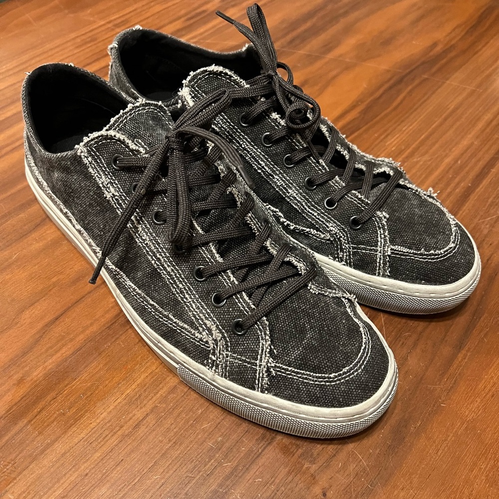 Nothing New Men's Black Canvas Sneakers